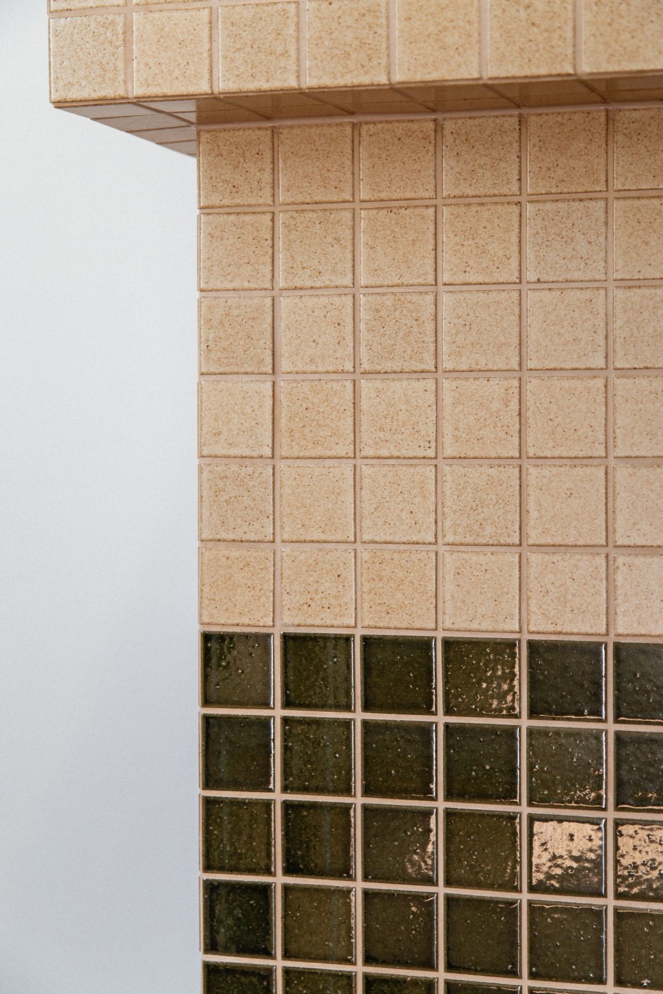 Glass block facade